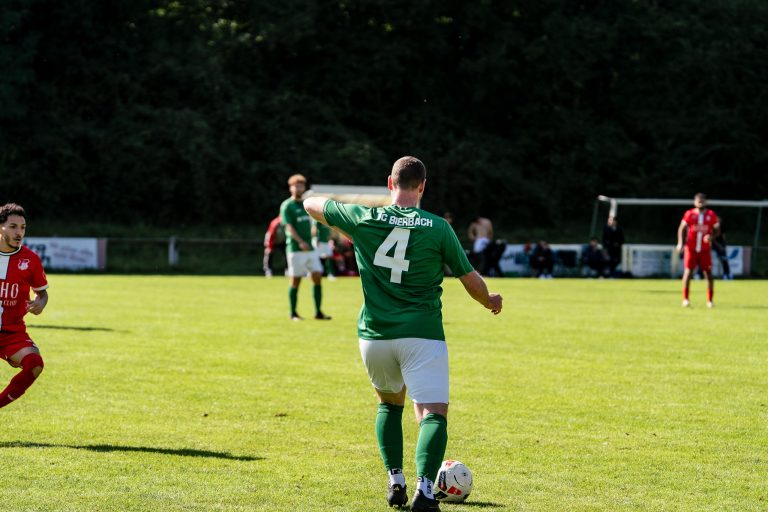 FC Bierbach bei der knappen Niederlage in Erbach.